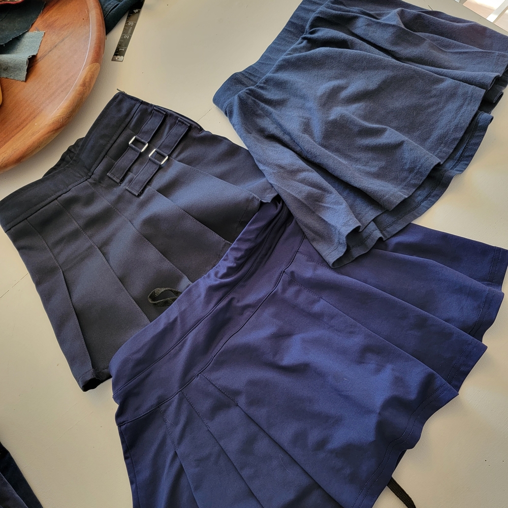 French Toast Dark Blue Skirt